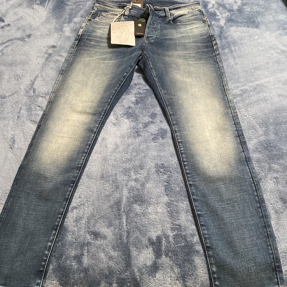 NWT G Star 3301 Slim faded clear sky size 31x32 original price marked $ 150 - Picture 13 of 15